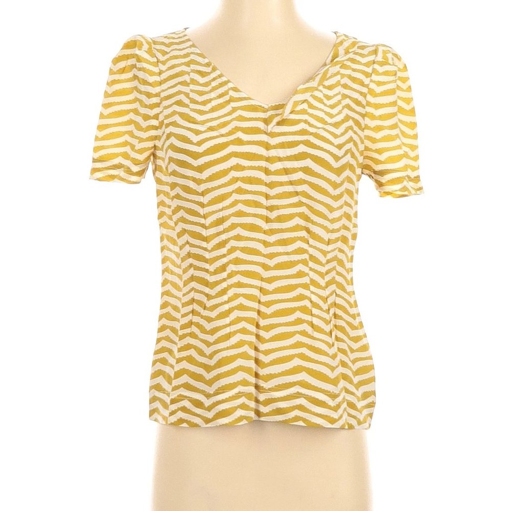 NWT Marc by Marc Jacobs Short Sleeve Silk Top  SIZE: LARGE
